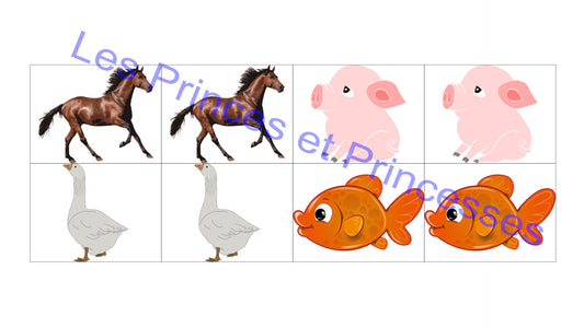Le memory des animaux