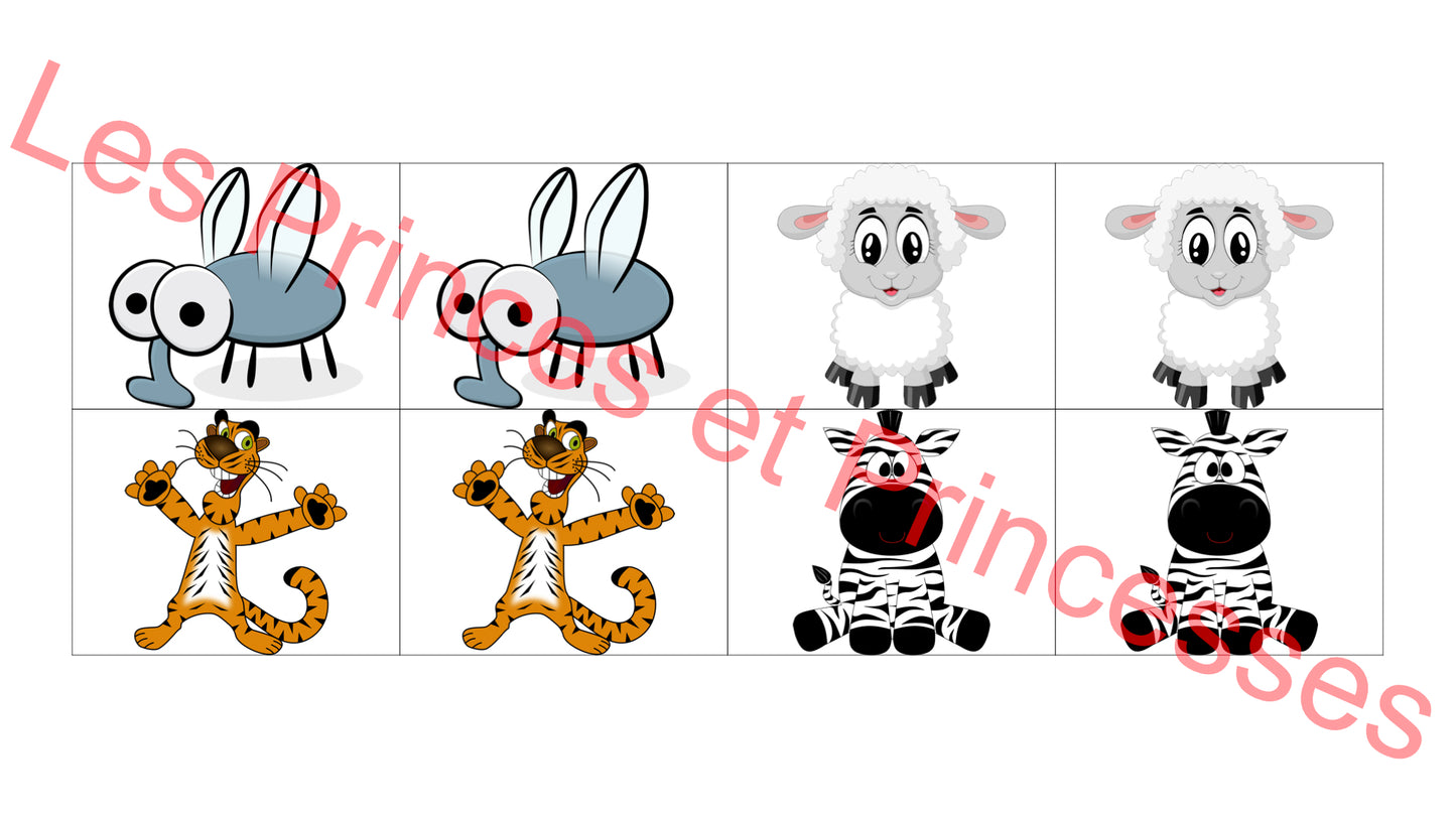 Le memory des animaux