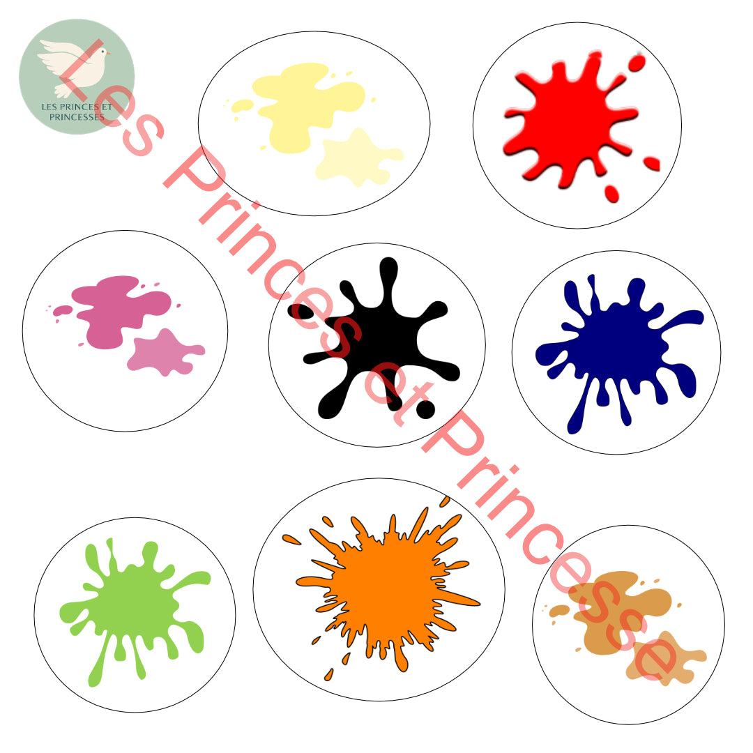 Planche apprentissage des couleurs