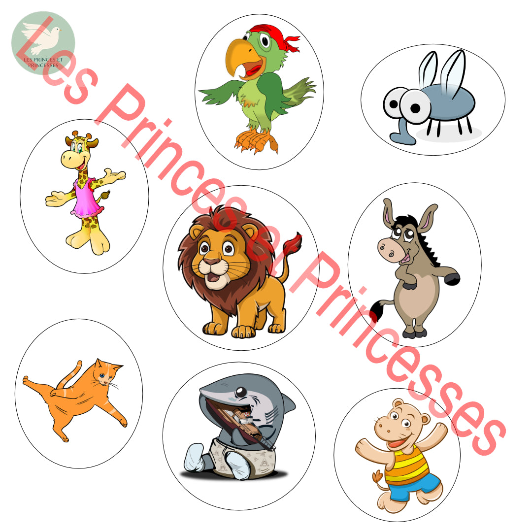 Planche animaux rigolo