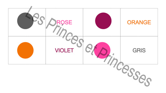 Le memory des couleurs