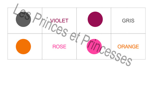 Le memory des couleurs