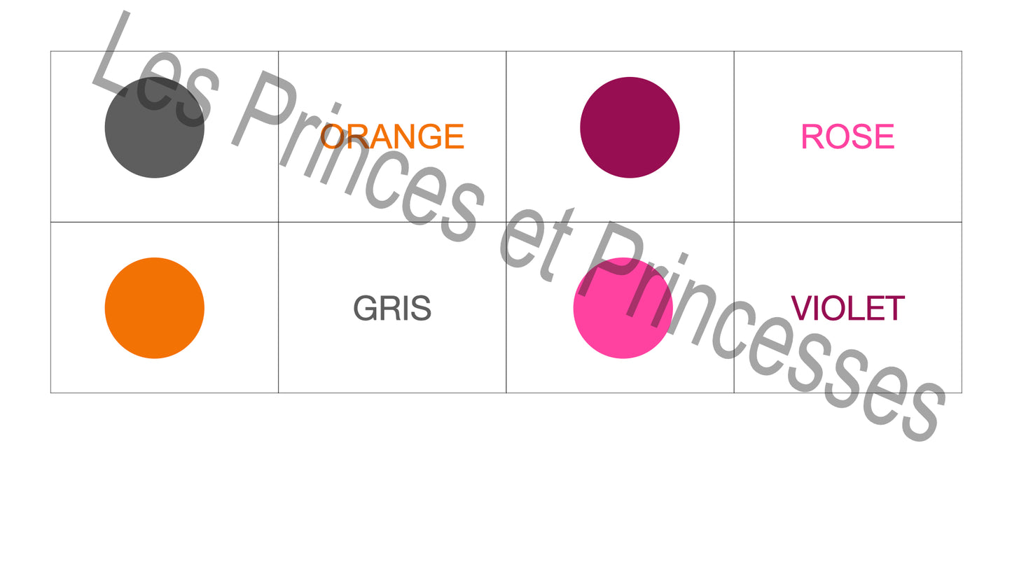 Le memory des couleurs