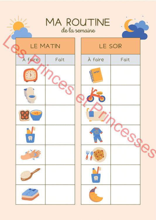 Routine matin / soir